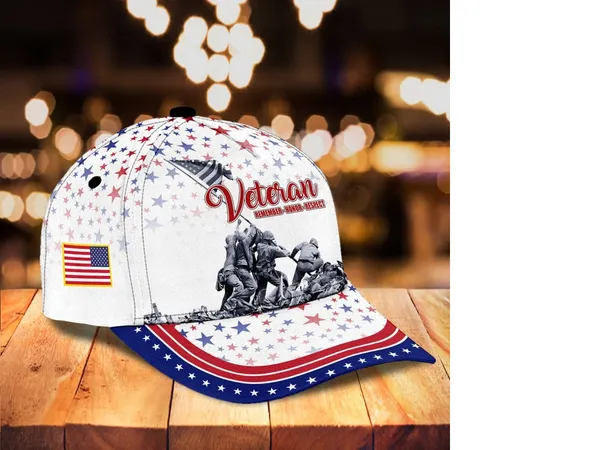 Premium Veteran Honor-Remember-Respect US Veterans Cap