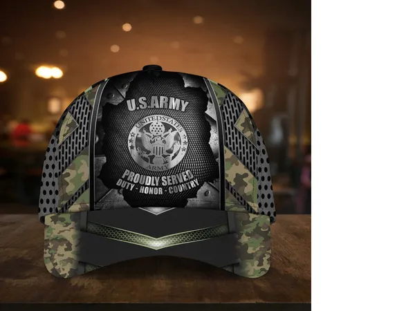 Camo Soldiers Multiservice U.S Veteran Cap