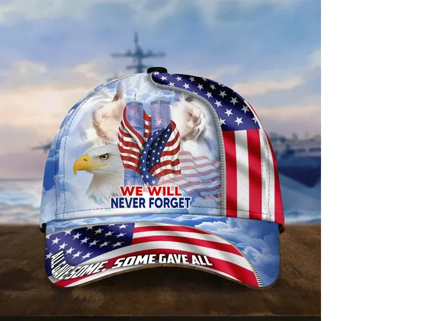 Premium We Will Never Forget U.S Veteran 3D Cap