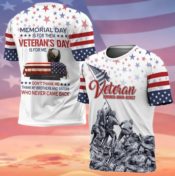 Premium Memorial Day Is For Them Veteran's Day Is For Me US Veteran T-Shirt