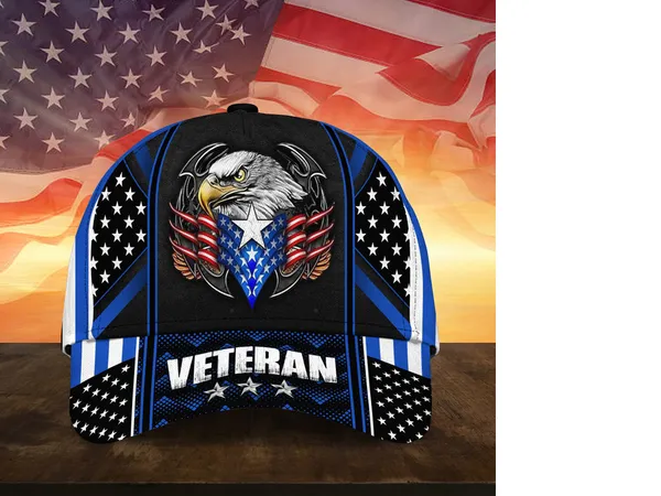 Premium Multiple Color Veteran 3D Cap P