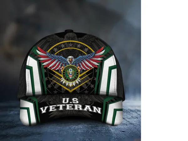 Premium Multiple US Military Services Veteran 3D Cap