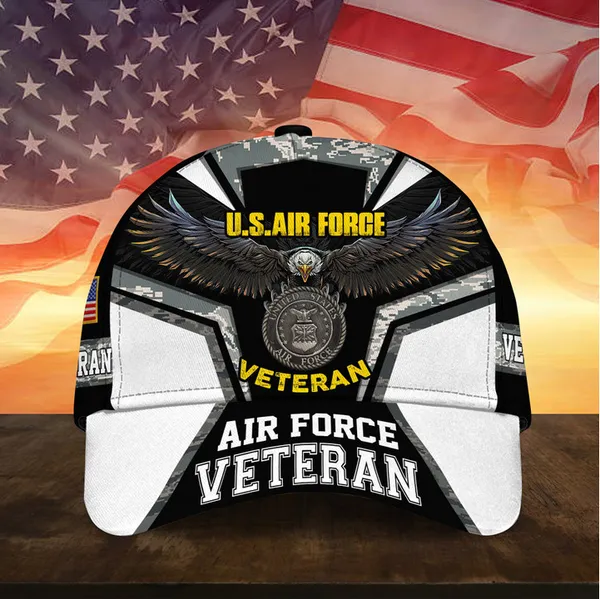 Unique Multiple Service Veteran 3D Cap