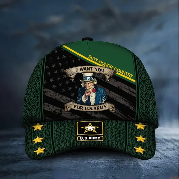 Premium Multiple US Military Services Veteran 3D Cap