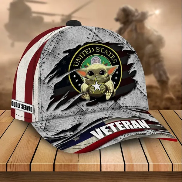 Premium Multiple US Military Services Veteran 3D Cap