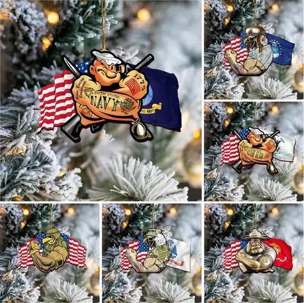 Premium US Veteran Ornament