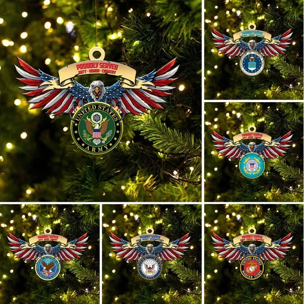 Premium Eagle US Veteran Ornament