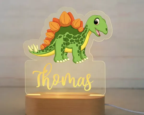 Personalized Children Dinosour Night Light