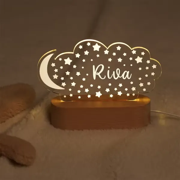 Custom Baby Kids Night Light Personalized Children Name Lamp Nursery Newborn Bedroom Home Decoration Birthday Souvenir Gift