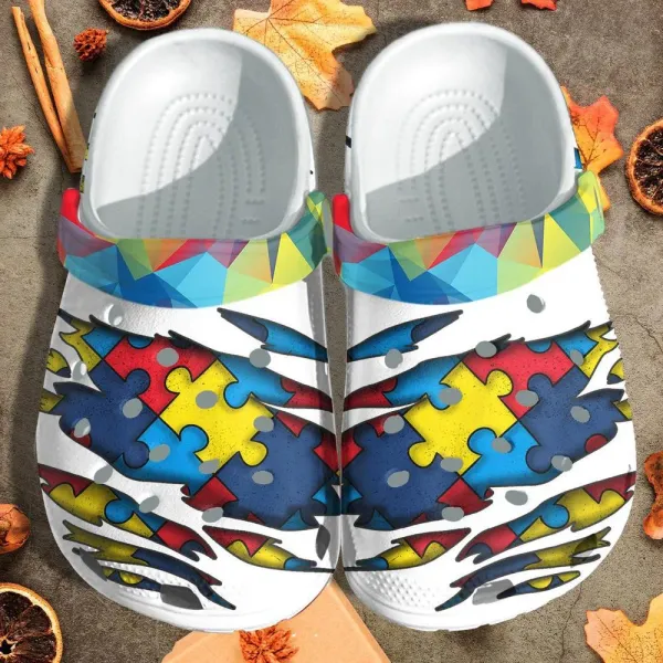 Autism Awareness Unisex Classic Clog, Gifts For Autism Awareness Day